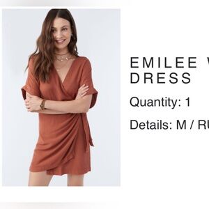 O’Neil Emilee wrap dress